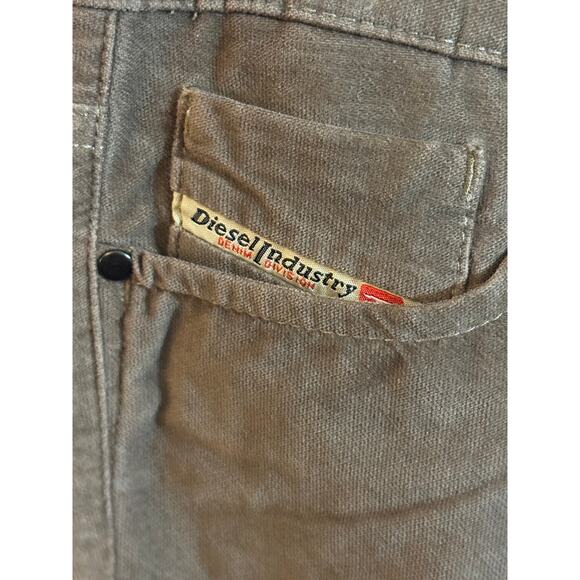 Diesel Industry Brown Corduroy Pants Women’s Size 26 - Picture 2 of 9